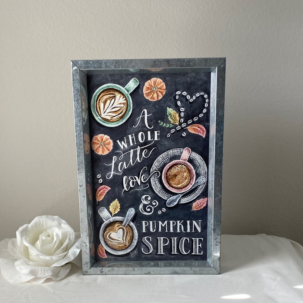 Chalkboard Style Pumpkin Spice Wall Art